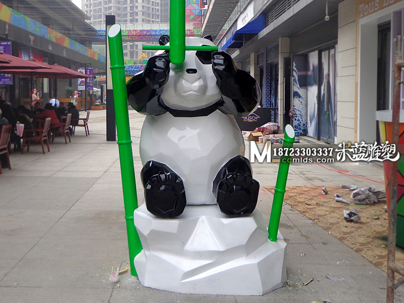 重庆玻璃钢雕塑熊猫