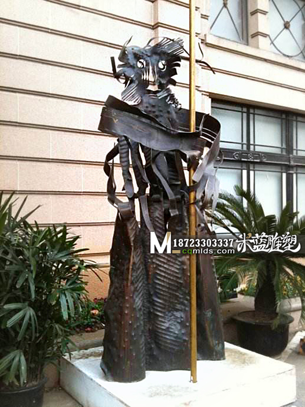 重庆铜雕抽象人物雕塑