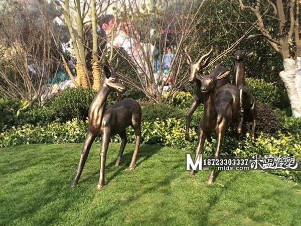 南京铜雕雕塑鹿子