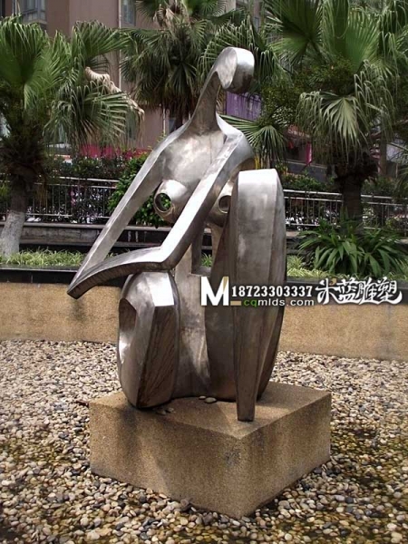 广州不锈钢雕塑抽象人物雕塑女人