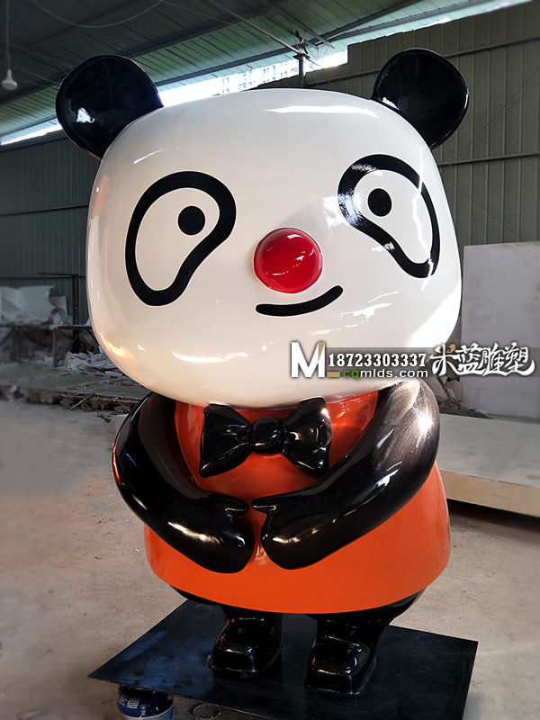 重庆雕塑厂,玻璃钢雕塑熊猫,玻璃钢熊猫