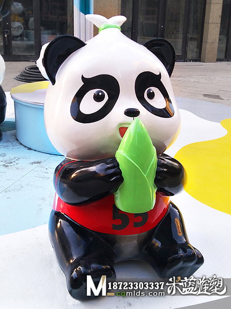 重庆玻璃钢熊猫雕塑定做