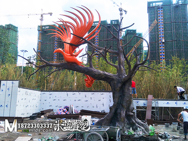 宜宾水泥树雕塑